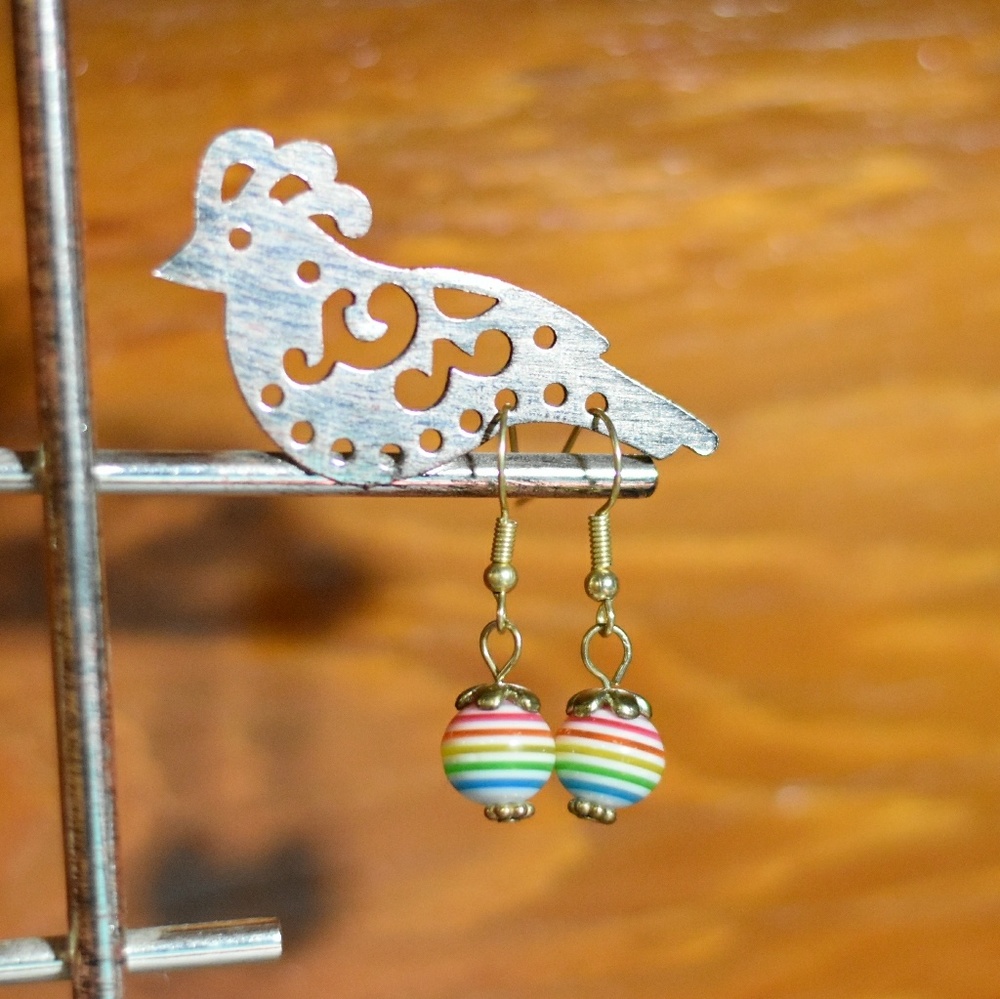 Medium Size Rainbow Earrings 🌈